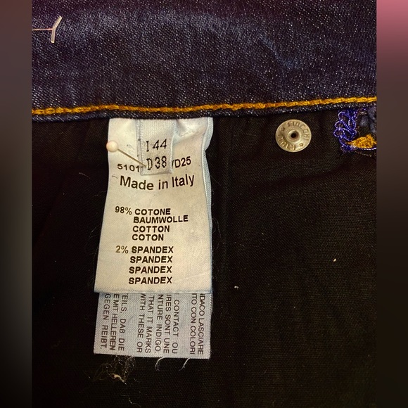 BLUMARINE Jeans Cotton Stretch Midnight Black Rose Lace Cutout 44/10 NEW - Picture 10 of 14